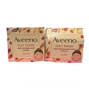 Aveeno Detox Facial Oat Mask X2 NEW